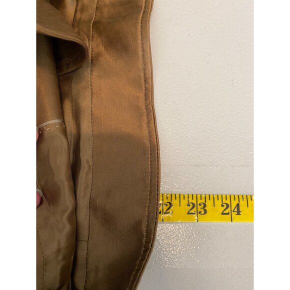 Massimo Dutti Brown Sleeveless Vest Jacket With Asymmetrical Zip Closure Small - Picture 8 of 9